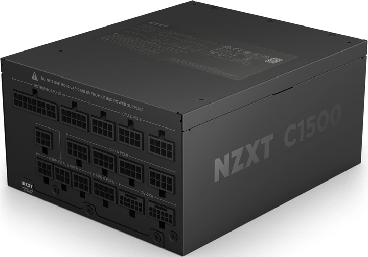 Блок живлення NZXT C Series ATX 3.1 1500 Watt 80 Plus Platinum Fully Modular Digital PSU EU (PA-5P1BB-EU) - зображення 2