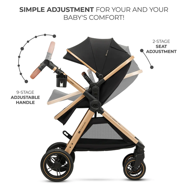 Универсальная коляска 3 в 1 Kinderkraft Esme Pure Black (KSESME00BLK3000) - изображение 12