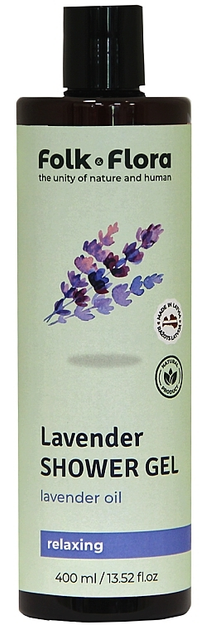 Гель для душа "Лаванда" - Folk&Flora Shower Gel 400ml (1371607-16278534 ...