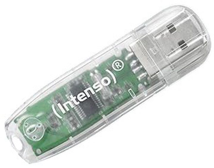 Флеш пам'ять Intenso Rainbow Line 32GB USB-A 2.0 Type-A Transparent (3502480) - зображення 1