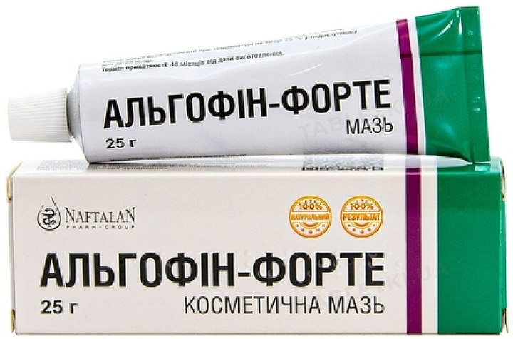 Косметична мазь "Альгофін-форте" - Naftalan Pharm Group 25g (1349467-23352886) - зображення 1