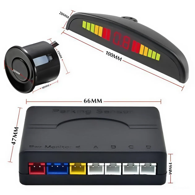 Парковочный помощник для автомобиля на 4 датчика Assistant Parking Sensor - изображение 4