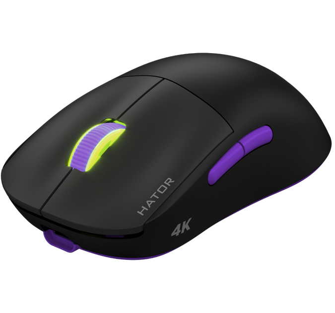 Игровая мышь HATOR Quasar 2 Ultra 4K Wireless Black/Lilac (HTM570BL) - изображение 2