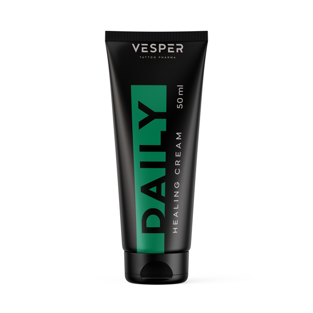 Загоюючий крем Vesper Tattoo Cream Healing Daily 50мл UKR - Фото 1 Загоюючий крем Vesper Tattoo Cream Healing Daily 50мл UKR - зображення 1