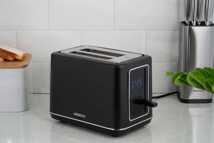ARDESTO Тостер Elegance T-K301E 800 Вт, LED дисплей, пластик, чорний - изображение 9