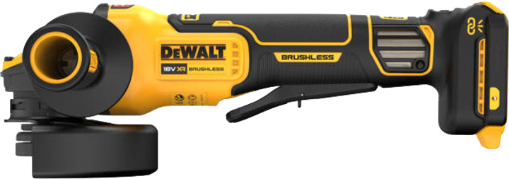 Шліфмашина кутова акумуляторна безщіткова DeWalt DCG416VSN без акумулятора та зарядного пристрою (5035048791493) - зображення 5