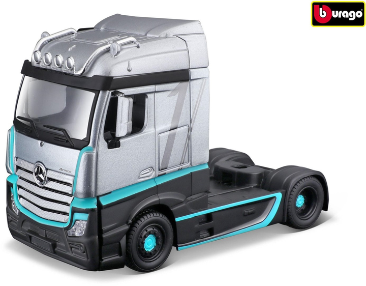 Ciężarówka BBurago Mercedes Benz Actros Gigaspace Cab 18-32202 Srebrna (4893993322022) - obraz 2