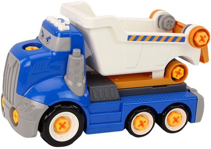 Wywrotka do skręcania LEAN Toys DIY Bajkowa Niebieska (5905991018865) - obraz 3