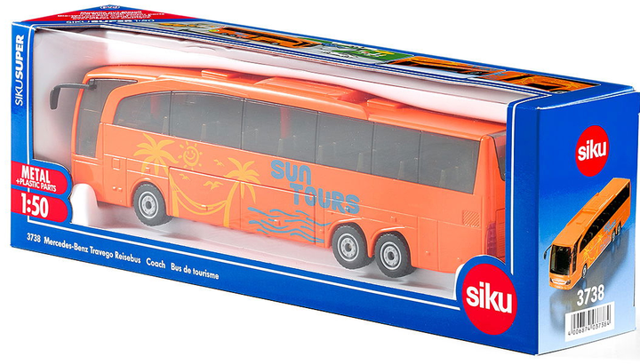 Autobus Siku Travego Mercedes-Benz S3738 (4006874037384) - obraz 1