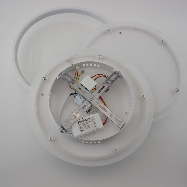 Керована світлодіодна люстра VEGA triple 80W 3R-ON/OFF-490×60-WHITE/WHITE-220-IP20 - зображення 5