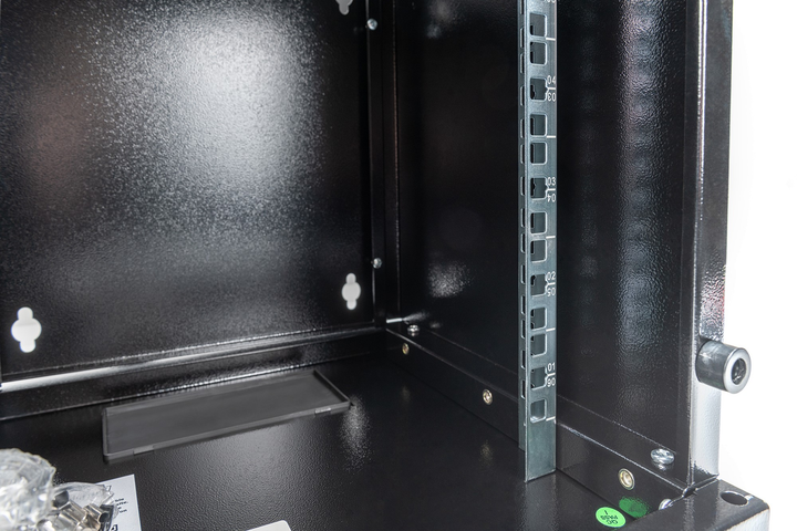 Шафа підвісна серверна Digitus Wall Mounting Cabinet 10" 6U 312x300 RAL 9005 (DN-10-06U-B) - зображення 6
