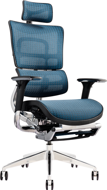 Офисное эргономичное кресло GT Racer X-801L Blue (W-85) - Фото 1 Офисное эргономичное кресло GT Racer X-801L Blue (W-85) - изображение 1