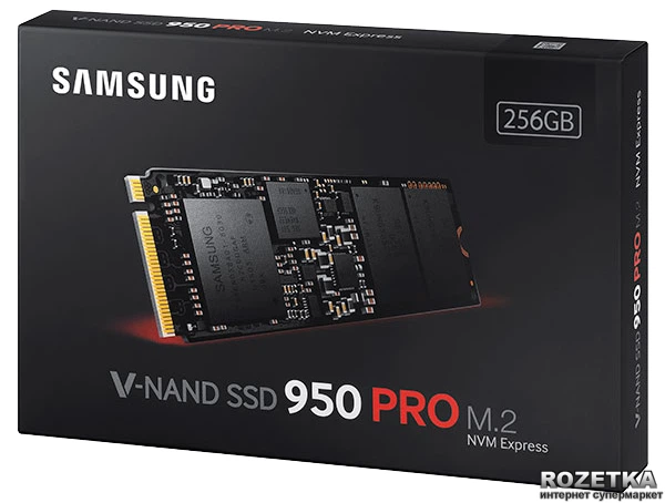 SSD диск Samsung 950 Pro series 256GB M.2 PCIe 3.0 x4 (MZ-V5P256BW