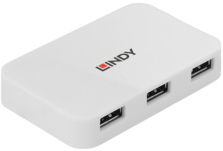 USB-хаб Lindy 4 Port USB 3.0 White (43143) - зображення 2