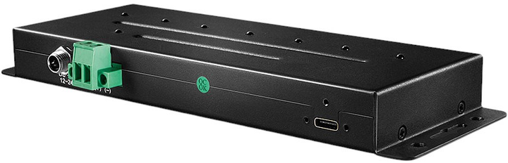 Hub USB Lindy 7 Port USB 3.2 Gen 2 Metal Black (43275) - obraz 4