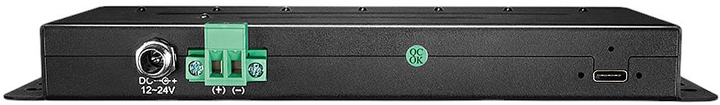 Hub USB Lindy 7 Port USB 3.2 Gen 2 Metal Black (43275) - obraz 5