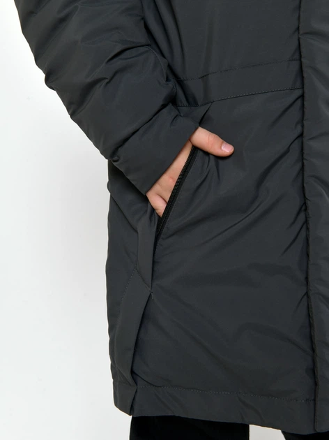 Подростковое зимнее пальто-парка для мальчика X-Woyz DT-8352-29 152 см Графит (2000002508519) - Фото 7 Подростковое зимнее пальто-парка для мальчика X-Woyz DT-8352-29 152 см Графит (2000002508519) - изображение 7