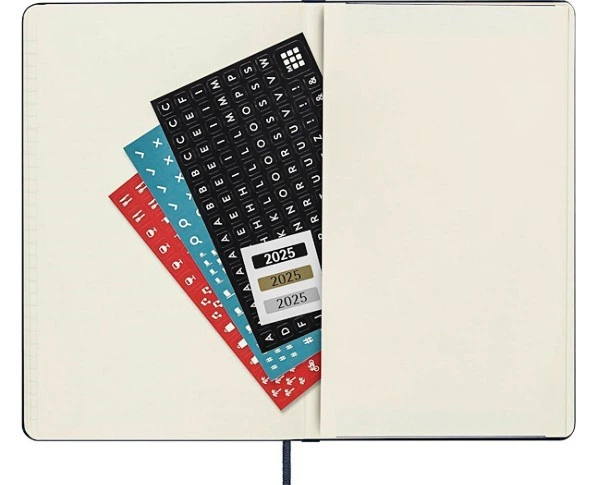 Вертикальний щотижневик Moleskine PRO на 2025 рік середній 13 х 21 см чорний - изображение 8