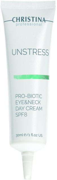 Krem na dzień pod oczy i na szyję Christina Unstress Probiotic nawilżający SPF 8 30 ml (7290100367612) - obraz 1