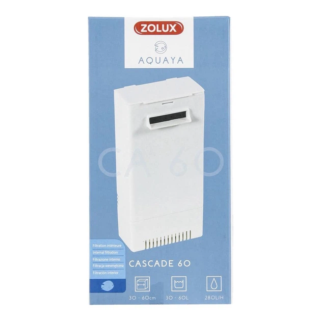 Каскадний фільтр ZOLUX AQUAYA 60 колір білий (326522) - Фото 2 Каскадний фільтр ZOLUX AQUAYA 60 колір білий (326522) - зображення 2