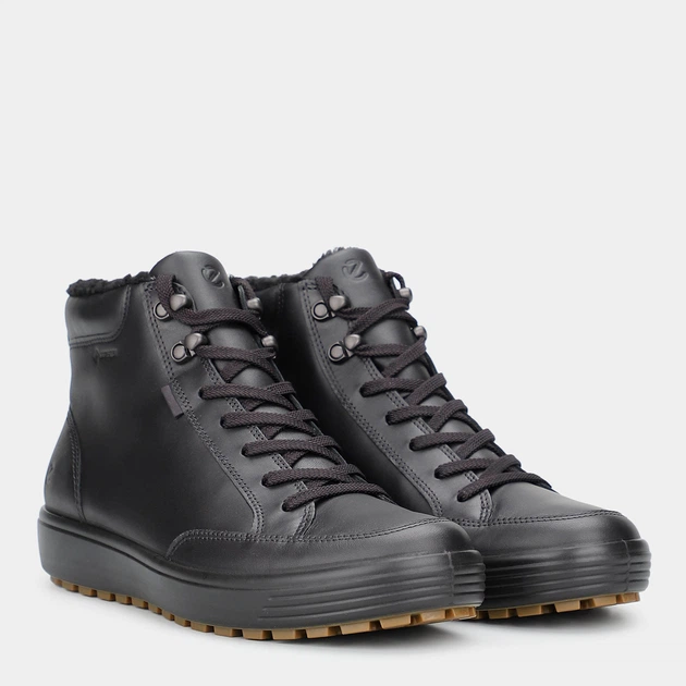 Zimowe trzewiki męskie skórzane Gore-Tex ECCO Soft 7 Tred M 450764-01001 44 Czarne (194891609616) - obraz 2