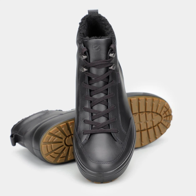Zimowe trzewiki męskie skórzane Gore-Tex ECCO Soft 7 Tred M 450764-01001 44 Czarne (194891609616) - obraz 4