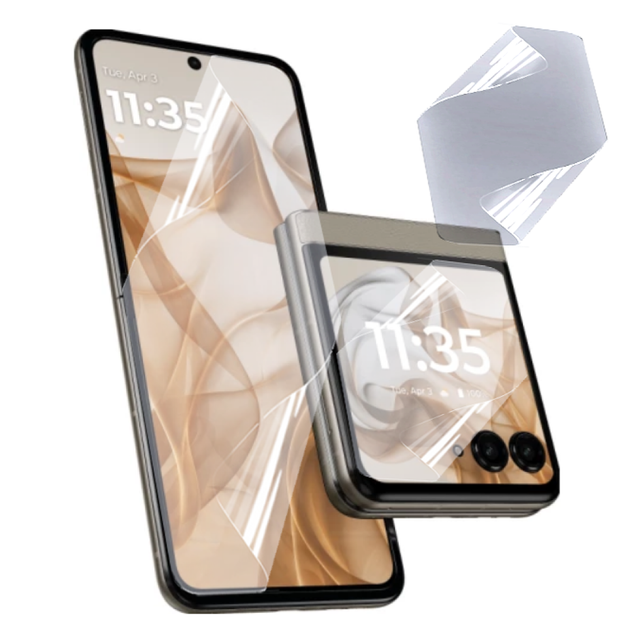 Противоударная гидрогелевая пленка Hydrogel Film для Motorola Razr 50 / Razr 60 / Razr 2024, Transparent - Фото 1 Противоударная гидрогелевая пленка Hydrogel Film для Motorola Razr 50 / Razr 60 / Razr 2024, Transparent - изображение 1