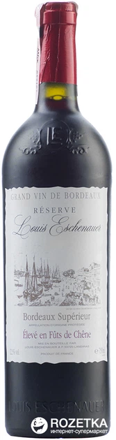 Вино Louis Eschenauer Bordeaux Superieur Reserve красное сухое 0.75 л (3500610015281) - Фото 1 Вино Louis Eschenauer Bordeaux Superieur Reserve красное сухое 0.75 л (3500610015281) - изображение 1