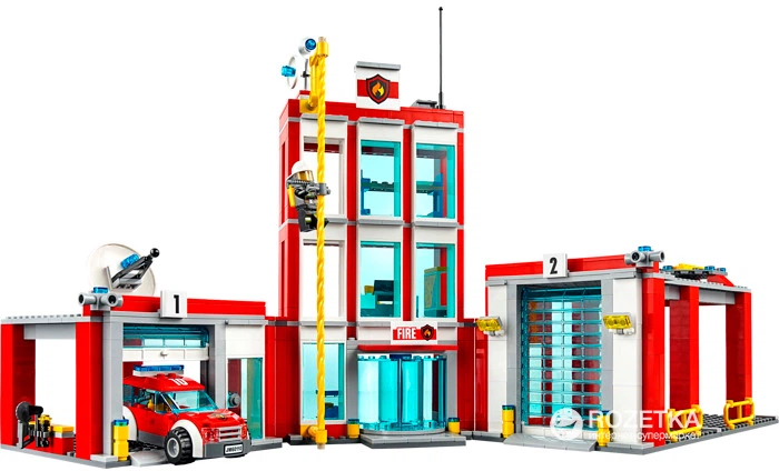 Конструктор LEGO City Fire Пожарная станция (60110) - изображение 3