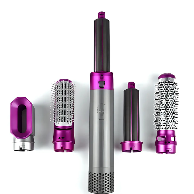 Стайлер 5в1 HAIR BRUSH Styler мультистайлер Фен-щетка-браш для укладки волос и придания объема - изображение 7