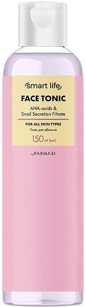 Тонік для обличчя з АНА-кислотами та фільтратом равлика - Farmasi Smart Life Face Tonic 150ml (1195422-2014096529-2) - Фото 1 Тонік для обличчя з АНА-кислотами та фільтратом равлика - Farmasi Smart Life Face Tonic 150ml (1195422-2014096529-2) - зображення 1