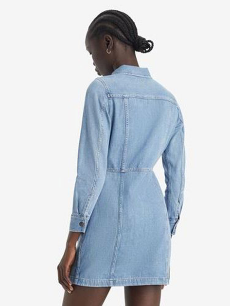 Sukienka koszulowa damska jeansowa Levi's Flynn Western Core Dress A7592-0001 M Niebieska (5401128681266) - obraz 2