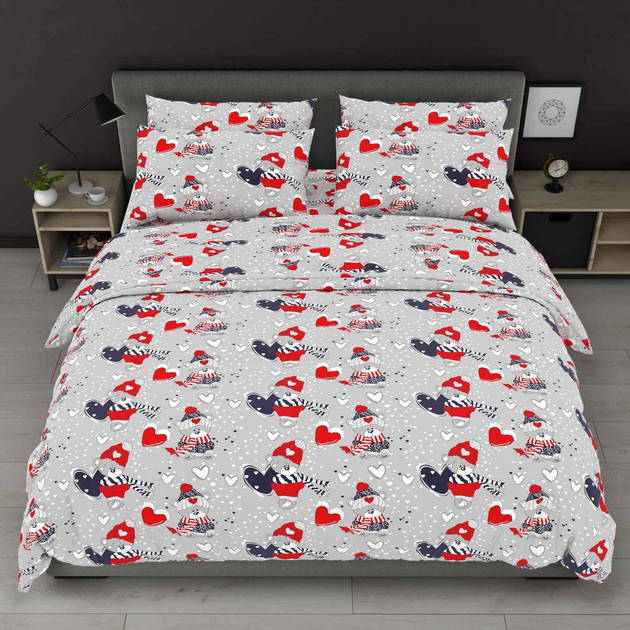 Постельное белье двуспальное 180*220 ранфорс на молнии (23285) Sleep ...