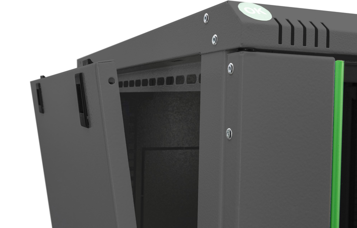 Szafa wisząca serwerowa Digitus Dynamic Basic 19" 9U 600x600 (DN-19 09U-6/6-EC-SW) - obraz 6