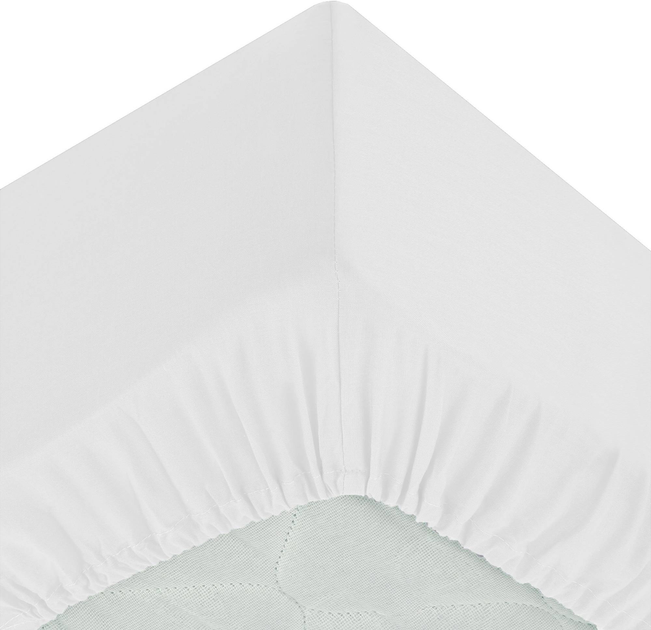 Prześcieradło Atmosphera Createur d'interieur z gumką białe 160 x 200 cm (3560237546933) - obraz 3