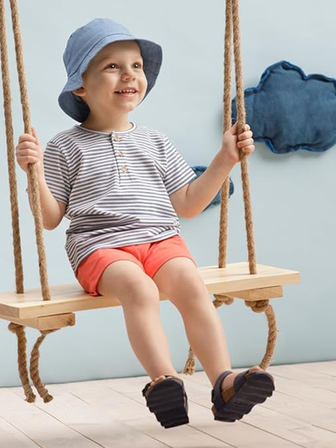 Kapelusz przeciwsłoneczny dziecięcy dla chłopca bawełniany Pinokio Sailor Hat 46-48 Jeans (5901033303159) - obraz 4