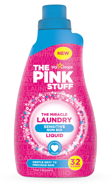 Гель для прання The Pink Stuff The Miracle Laundry Sensitive Non Bio 960 мл (5060033820841) - зображення 1