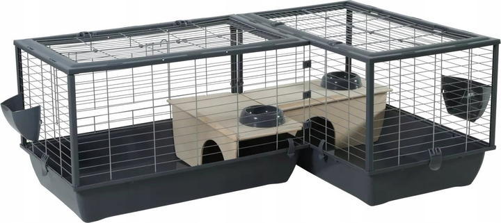 Клітка для гризунів Zolux Neolife Connect 80 см Сіра (3336026054404) - зображення 4