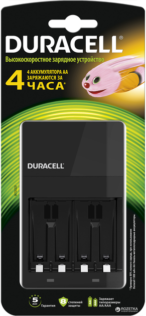 Зарядное устройство для аккумуляторов AA/AAA Duracell CEF14 (81470612 ...