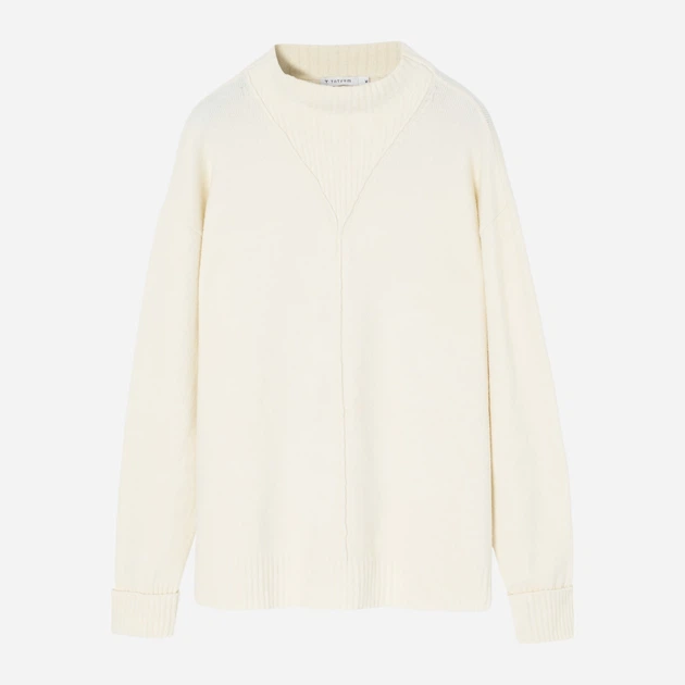 Sweter z golfem damski Tatuum Parker T2434.097-105 M Mleczny (5900142383328) - obraz 4