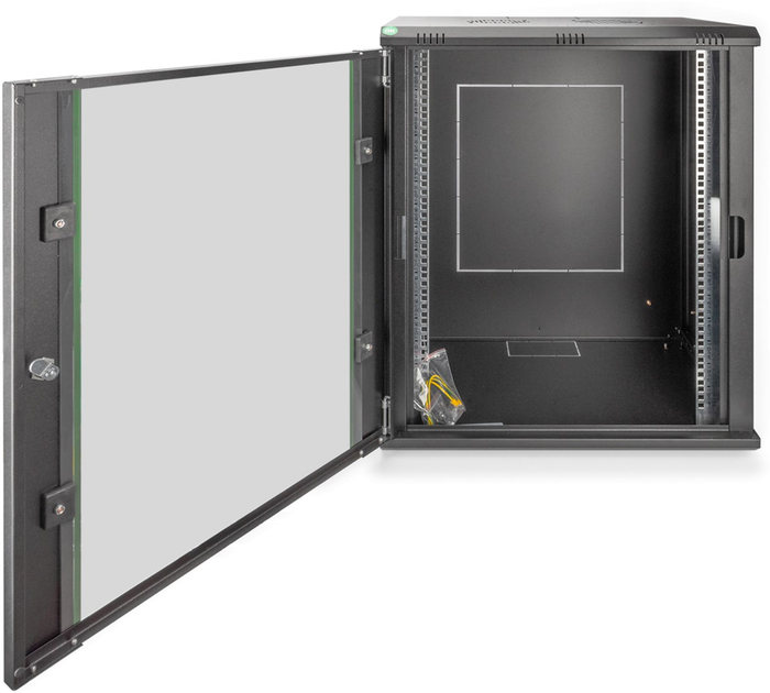 Серверна підвісна шафа DIGITUS Dynamic Basic Series 19" 16U 600x450 Black (DN-19 16-U-EC-SW) - зображення 3