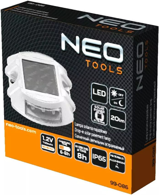 Lampa solarna najazdowa NEO Tools LED 20 lm 99-086 (5907558465839) - obraz 4