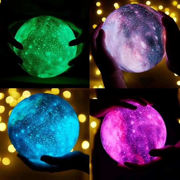 Настольный LED Ночник Arnolux 409-12-GL Звездное Небо 12см 3D RGB с пультом д/у - изображение 3