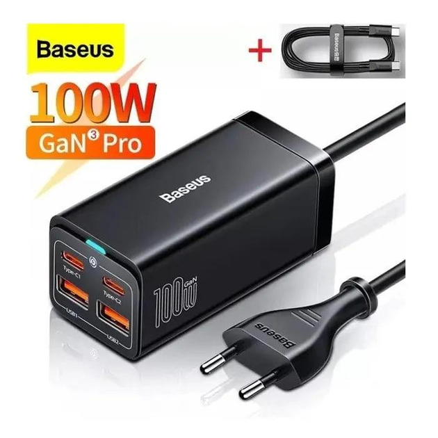 Сетевое зарядное устройство 100W Baseus GaN3 Pro CCGP000101 быстрая ...
