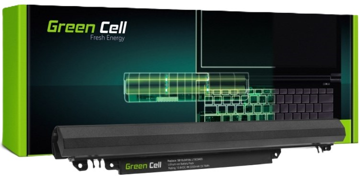 Акумулятор Green Cell для ноутбуків Lenovo IdeaPad 110-14IBR 110-15ACL 110-15AST 110-15IBR 2200 mAh 10.8 V (5903317224143) - зображення 1