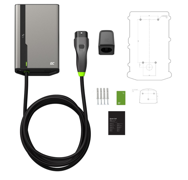 Ładowarka Green Cell GC HabuDen Wallbox 22 kW 7.5 m (5904326374669) - obraz 3