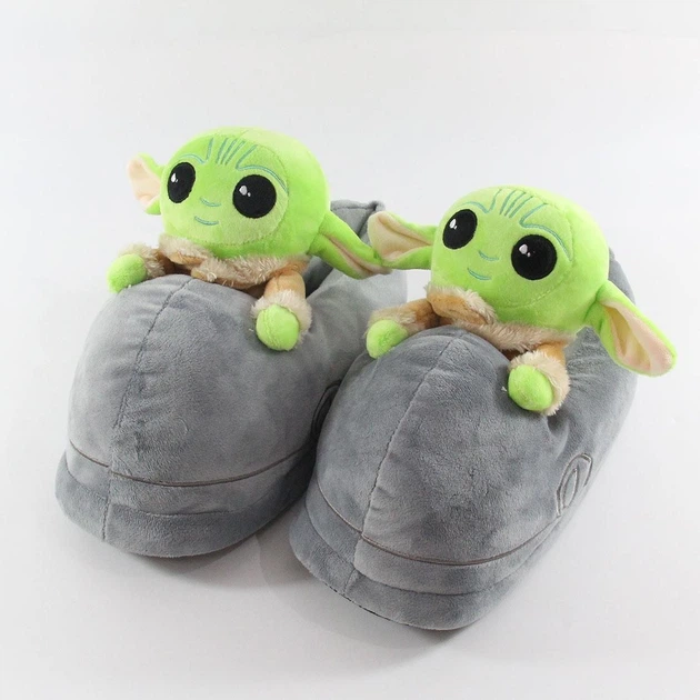 Тапочки Кигурми игрушки Kigurumi Мастер Йода Звездные Войны Домашние Плюшевые Мужские Серый 36-43 (М753137) - Фото 6 Тапочки Кигурми игрушки Kigurumi Мастер Йода Звездные Войны Домашние Плюшевые Мужские Серый 36-43 (М753137) - изображение 6
