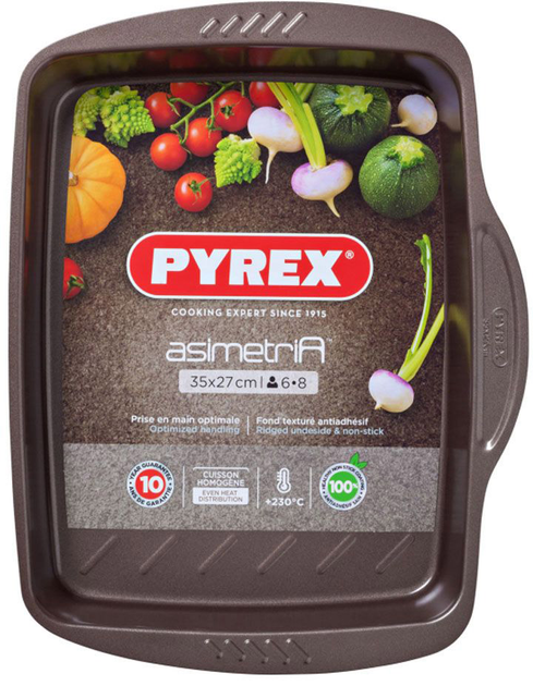 Форма для запікання Pyrex Asimetria коричнева 35х27 см (3426470269193) - зображення 1