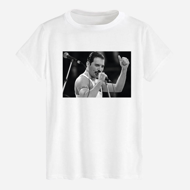 Футболка бавовняна довга чоловіча Likey Freddie Mercury M150-0406 XL Біла від Rozetka на платформі USKIDKA Акція на Футболка бавовняна довга чоловіча Likey Freddie Mercury M150-0406 XL Біла від Rozetka