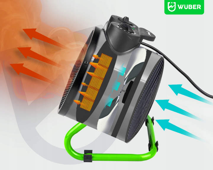Тепловентилятор керамический 2000W Wuber - изображение 7
